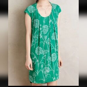 Maeve Au Revoir Pullover Floral Dress Size 6 Cap Sleeve Scoop Neck Knee Length